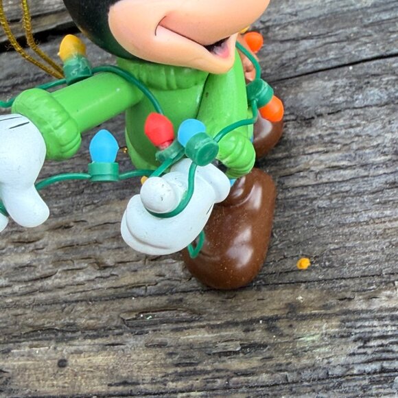Lot of 4 DISNEY Hallmark MICKEY Mouse Christmas ornaments Golf Graduation Lights - Picture 13 of 16